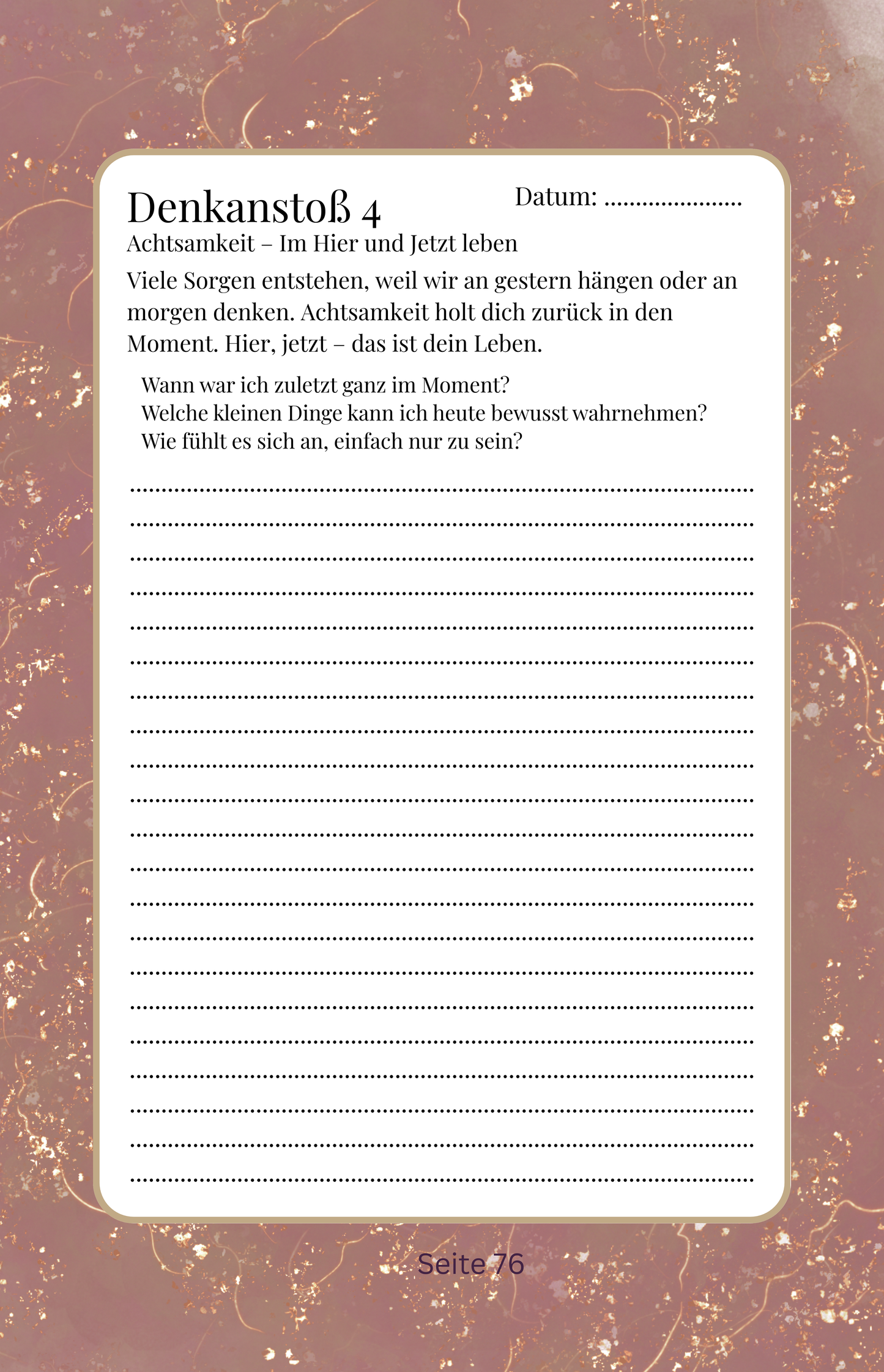 Selfcare Reise - der Weg zu dir selbst