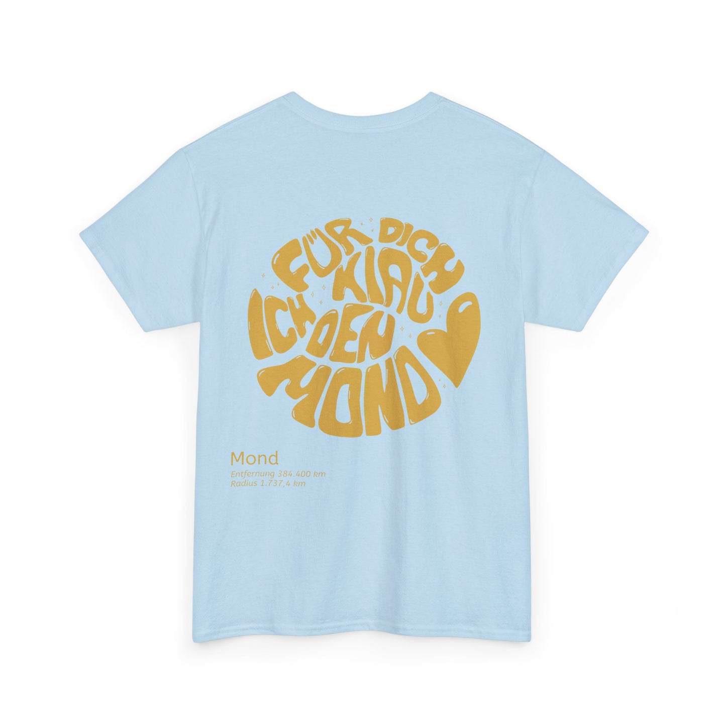 Heavy Cotton T-Shirt Light Blue Back