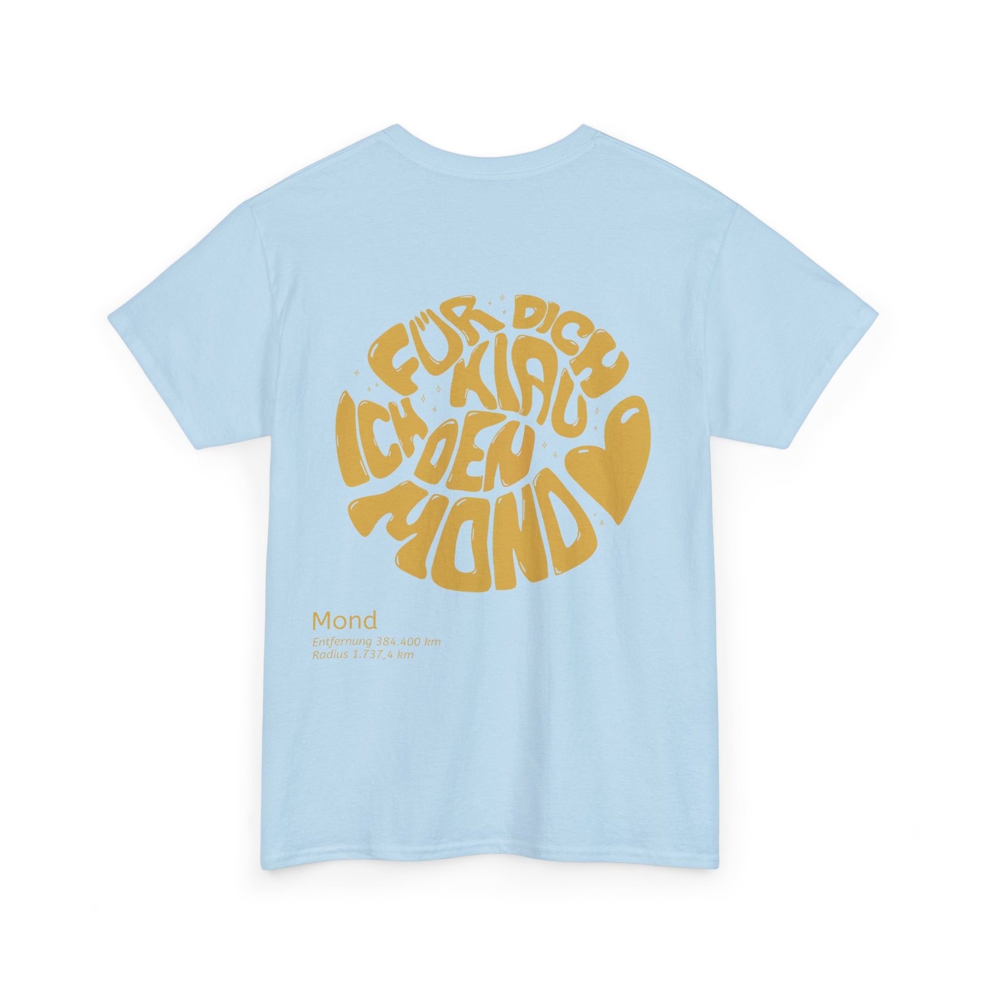 Heavy Cotton T-Shirt Light Blue Back