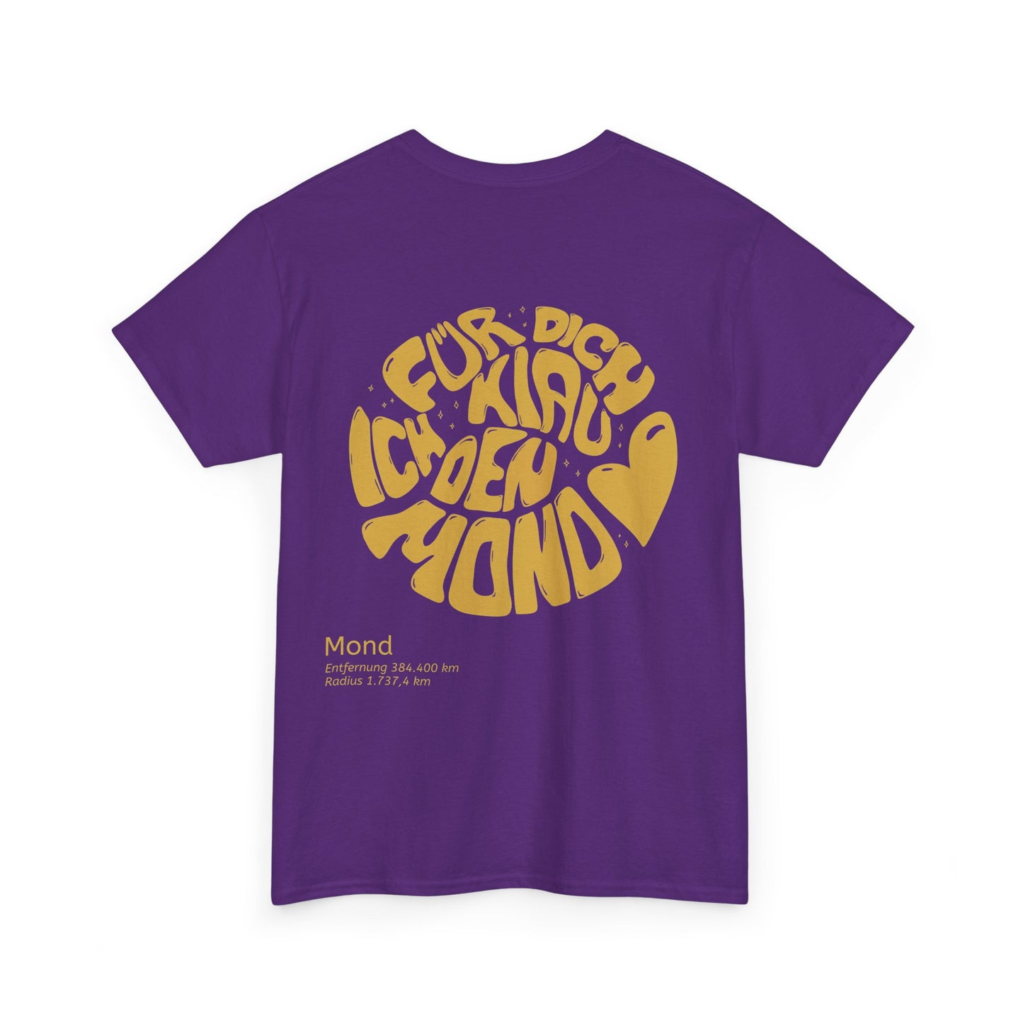 Heavy Cotton T-Shirt Puple Back