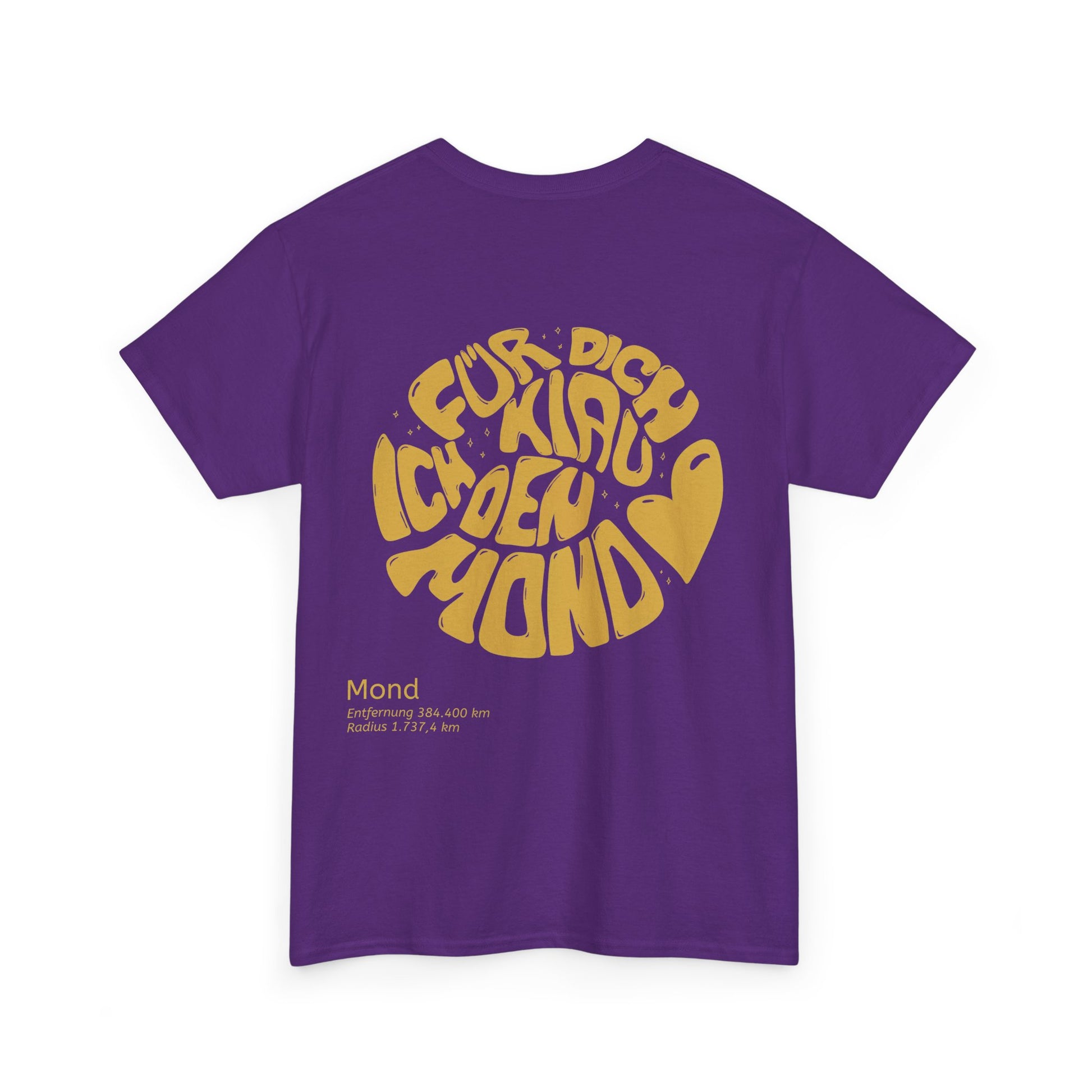 Heavy Cotton T-Shirt Puple Back
