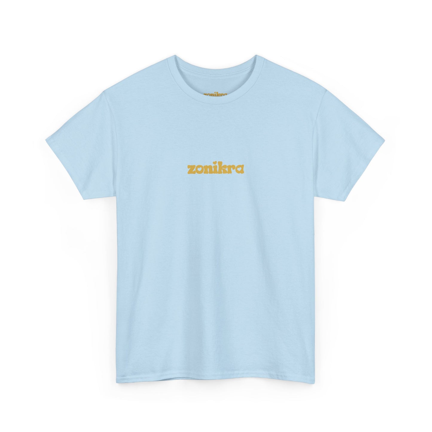 Heavy Cotton T-Shirt Light Blue Front